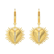 Load image into Gallery viewer, Sacred Heart Drop Earrings
