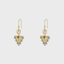 Load and play video in Gallery viewer, Khlel Multi Stone Drop Earrings
