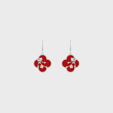 Load and play video in Gallery viewer, Red Blossom Earrings
