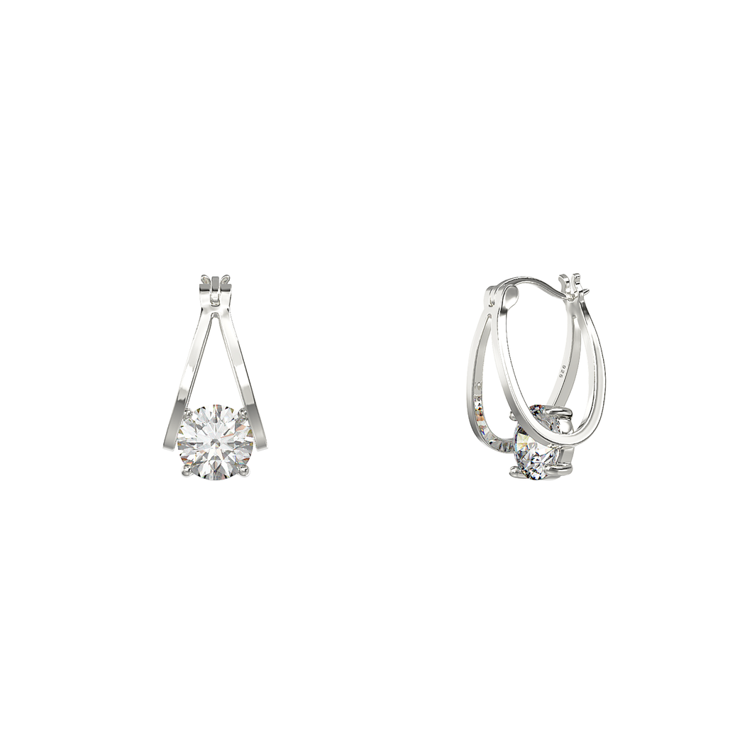 Crystal Ringlet Earrings