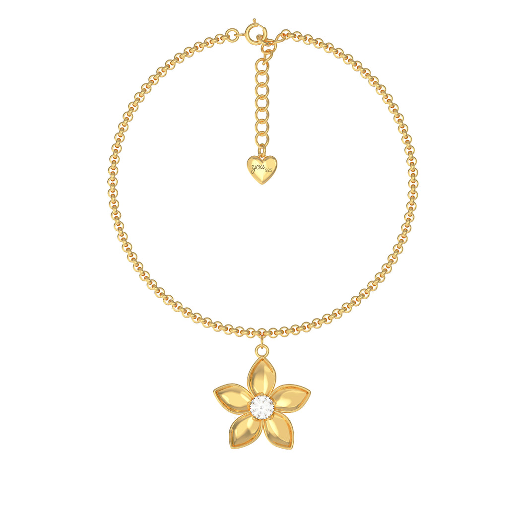 Frangipani Flower Bracelet