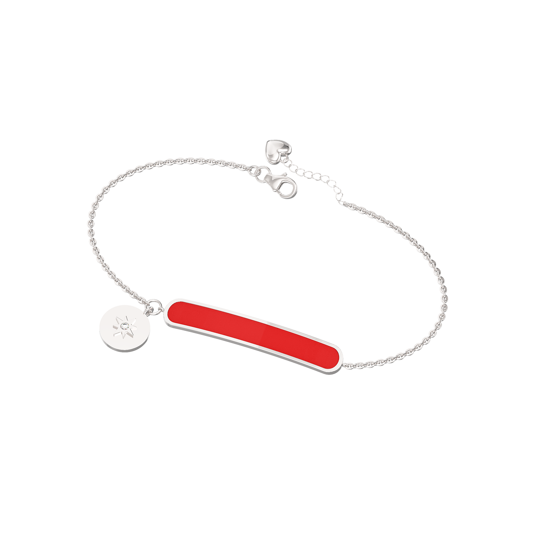 Red Bar Bracelet