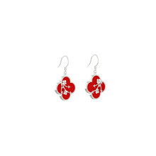 Load image into Gallery viewer, Red Blossom Earrings
