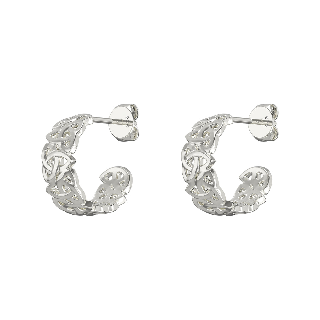 Trinity Hoop Earrings